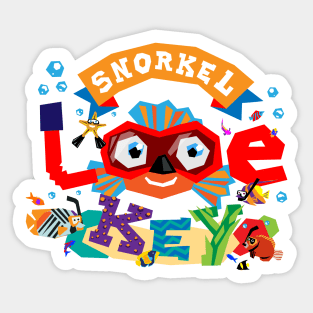 Looe Key snorkeling Sticker